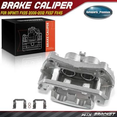Front Left Driver Brake Caliper w/ Bracket for Infiniti FX35 2006-2012 FX37 FX45 - Image 1 of 4