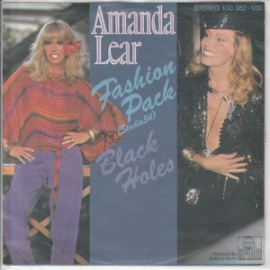 Amanda Lear – Fashion Pack (Studio 54) – Black Holes – © 1979 – German 7“-Single - Bild 1 von 2