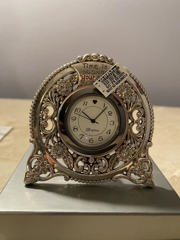 Authentic Very Beautiful Brighton Desk Clock Time is on your side New Cover