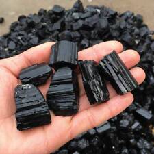 UK 50g Natural Black Tourmaline Crystal Stone Rock Mineral DIY Handmade Crafts