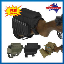 Tactical Rifle Butt Stock Cheek Rest Shell Ammo Pouch Pack Bag Pocket Holder AU