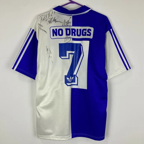 Grasshoppers Zurich 1992-1993 Vintage Home Football Soccer Shirt Jersey size L Cover