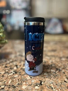 Peanuts Charlie Brown Christmas Tumbler New Gaylord Palms Ice! - Picture 1 of 8
