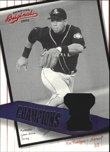 2002 Donruss Originals Champions Materials #16 Alex Rodriguez M's Jersey /96