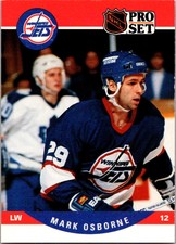 1990-91 Pro Set Mark Osborne Winnipeg Jets #564 B3