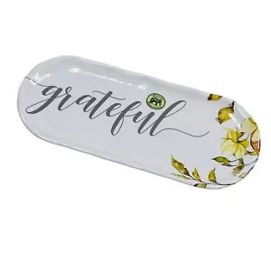 Michel Design Works Autumn Fall Gatherings Grateful Melamine Serveware Tray - Picture 1 of 1