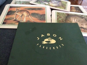 Set of 6 Jason Colorful New Zealand  11.25” x  8.5" Australian Animals Vintage - Picture 1 of 10