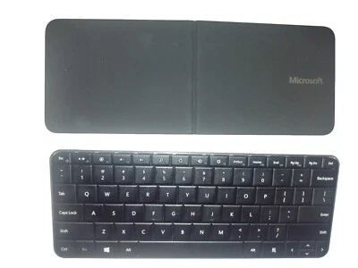 Microsoft Wedge Mobile Compact Keyboard Bluetooth PC/MAC w/Cover/Batt WORKS Mint - Image 1 of 4