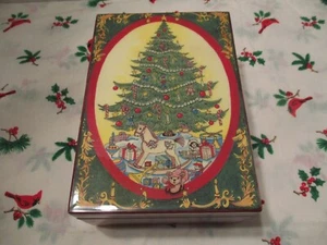 Vintage "Gorham" Musical Jewelry Box w/ Christmas Tree Design - Picture 1 of 4