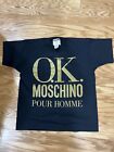 Vintage OK Moschino Pour Homme Graphic T shirt Adult OSFM