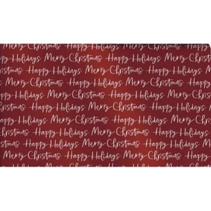 Hallmark Wrapping Paper Merry Christmas Script Red Roll 22.5 sq ft Holiday Gift - Picture 1 of 4