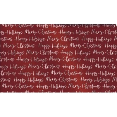 Hallmark Wrapping Paper Merry Christmas Script Red Roll 22.5 sq ft Holiday Gift - Image 1 of 4