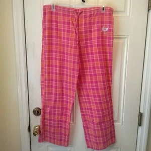 Tampa Bay Buccaneers NFL For Her Women's L pink plaid Pajama Pants pa422 - Picture 1 of 4