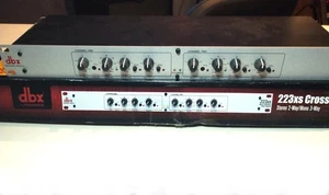 DBX 223Xs Active Crossover - 2 Way Stereo - 3 Way Mono - Mono Sub Out XLR - Picture 1 of 11