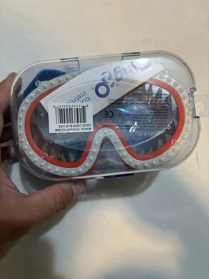 Blingo H2O Snorkel Mask Shark Theme Kids Swim Dive Pool Fun Summer Gear Outdoor - Image 1 of 3