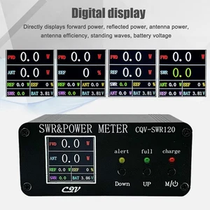 120W SWR & Power Standing Wave Meter 240*240 LCD Display FM-AM-SSB CQV-SWR120 - Picture 1 of 14