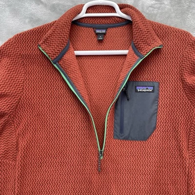 Patagonia sweater Men XL R1 Air 1/2 zip sandhill rust Fleece Pullover Regulator - Image 1 of 4