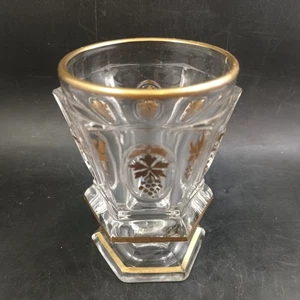Antique Bohemian Czech Beaker / Tumbler, Gilded Decoration, c. 1900 OBO - Picture 1 of 7