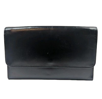 Mini bolso sin asas de cuero genuino Rolfs de colección sobre negro  Foto 1 de 4