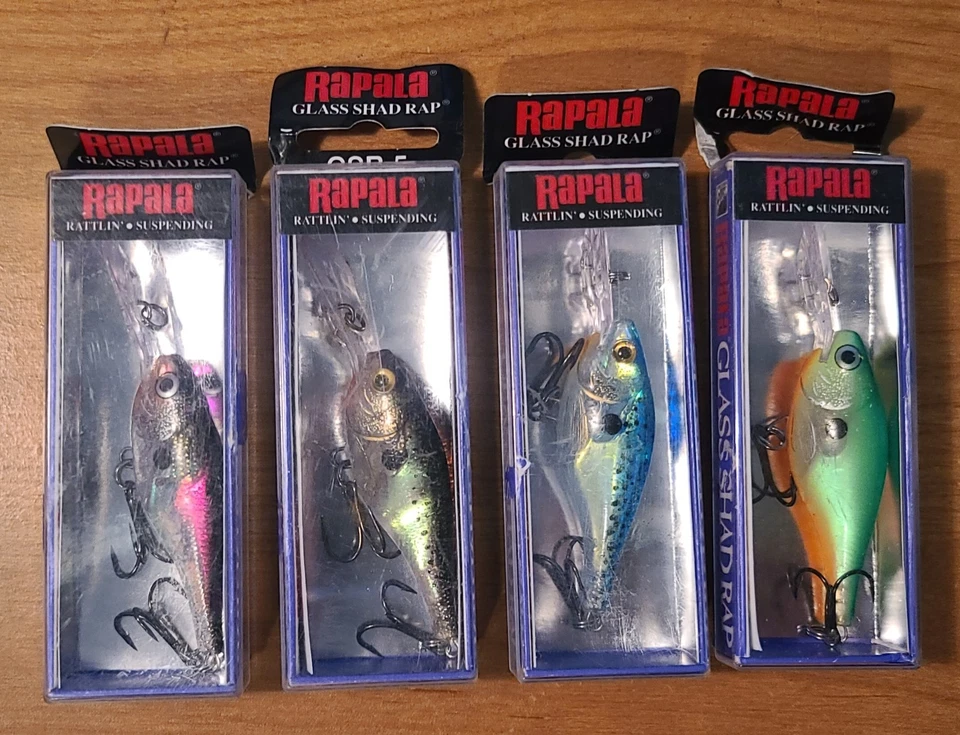 Lot of 4 Rapala Glass Shad Rap GSR-5 - Image 1 of 1