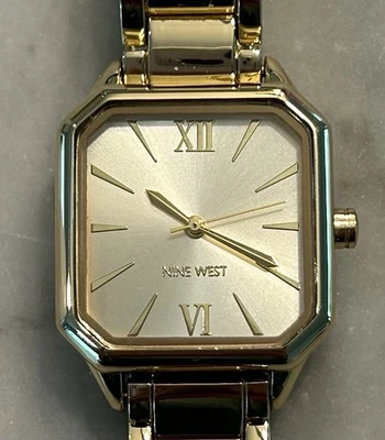 Nine West Women's Watch Gold Tone Roman Numerals NW/2902 - 27 mm Case - Image 1 of 4
