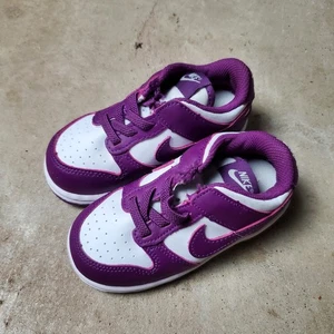 Nike Dunk Low Shoes Kids 7C Viotech Purple Athletic Sneakers FB9107-110  - Picture 1 of 13