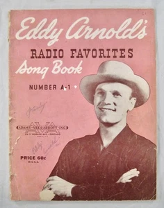 SIGNED Eddy Arnolds Radio Favorites Song Book No A1 Sheet Music 1946 AUTOGRAPH O - Picture 1 of 12