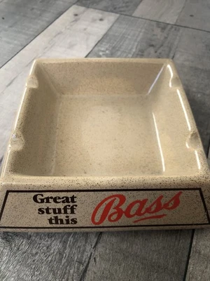 Bass Ashtray Great Stuff This Bass Pub Bar Vintage Collectable - Image 1 of 4
