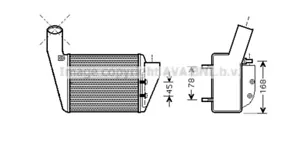 59145806 ECHANGEUR AIR-AIR - pour AUDI A4 2008 - Imagen 1 de 4