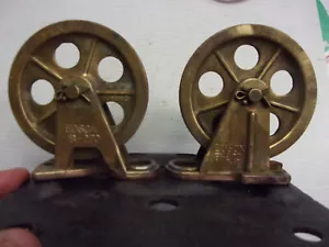 Edson Bronze Steering pulleys 4" idlers pair B-270/A-450 mounted Fig 711B-213-c - Foto 1 di 5