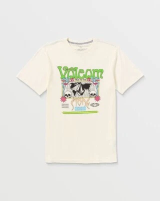 VOLCOM - Mens Worldly T-Shirt - Off White - Casual Short Sleeve Tee - Image 1 of 3