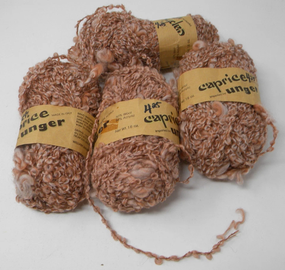 4 madejas Caprice Unger Boucle hilo ligero óxido #1383 Foto 1 de 1