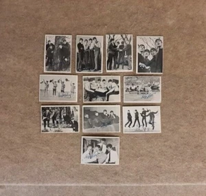 Tarjetas coleccionables Topps vintage música de los Beatles primera en serie conjunto de 11 imágenes fotográficas - Imagen 1 de 8