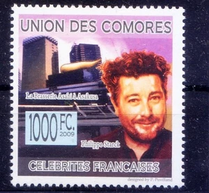Philippe Starck, French Industrial Architectural designer, Comoros 2009 MNH - Picture 1 of 1