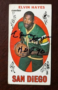 Elvin Hayes 1969 Topps autographed card auto autograph HOF - Picture 1 of 2