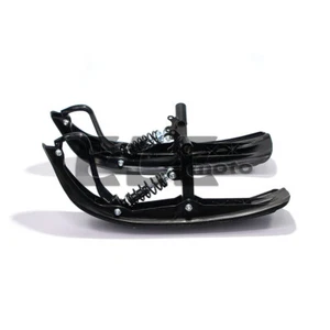 Snowmobile Front Sled Sleds Black Plastic Skis Kit For Snowmobile ATV Go Kart - Foto 1 di 8