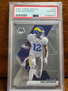 Van Jefferson • 2020 Panini Mosaic ROOKIE RC PSA 10 GEM MT - Picture 1 of 2