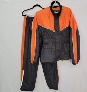 Himalaya Motor Bike Wear 2-Piece Rain Jacket/Pants Water Proof Orange/Black XXL - Bild 1 von 20