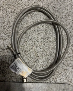 FLUIDMASTER 10' 12IM120 Braided Stainless Steel Icemaker Water Supply Line 1/4" - Picture 1 of 3