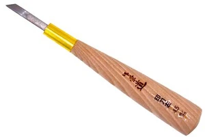 Michihamono Skew Chisel 4.5mm Wood Carving Tool Woodworking Knife for Woodblocks - Picture 1 of 6