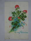 1910 Postcard To My Valentine Clover Miss Edna Powers Central City Ia Usa Ger