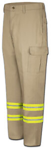 Red Kap Pants Reflective High Visibility (Hi Vis) Cargo Pocket Work Uniform PC76