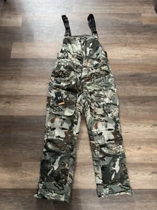 Under Armour UA RUT Windproof Scent Control Microfleece Forest AS Camo Bibs XL - Picture 1 of 8