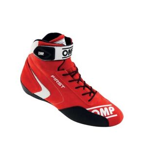 Rally Race Racing Shoes OMP FIRST (FIA Approved) red - size 44