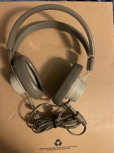 Telex 610 Mono Headphone 1/4" Cord Brown School Metal Detector Ham Radio - Picture 1 of 1