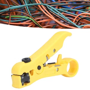 Coaxial Cable Stripper Coax Cable Crimper Networks Wire Stripper For RG59/6/11/7 - Photo 1/12