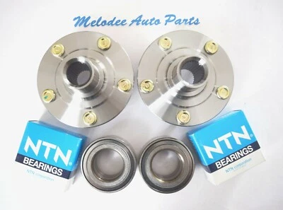 Juego de 2 bujes de rueda delantera + cojinetes NSK/NTN OEM para 12-15 Honda Civic/13-14 Acura ILX Foto 1 de 4