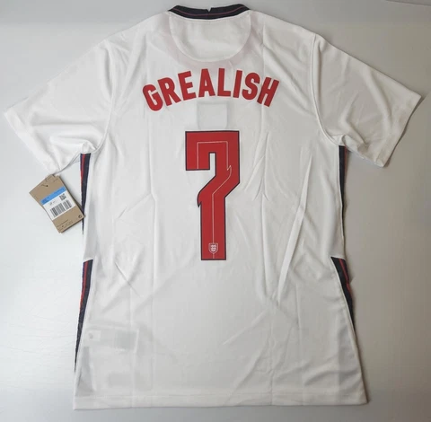 England 2020 Nike Home Men's Football Jersey Shirt Grealish #7 M-XL NWT Cover