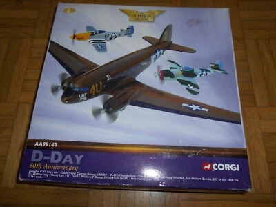 CORGI THE AVIATION ARCHIVE AA99148 D-DAY 60th ANIVERSARY Douglas C-47 Skytrain 4 - Imagen 1 de 2