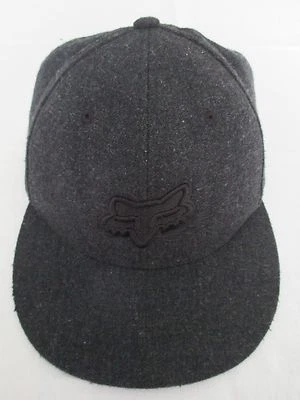 Boné de beisebol Fox Racing preto 60% lã ajustável ótimo estado - Imagem 1 de 4
